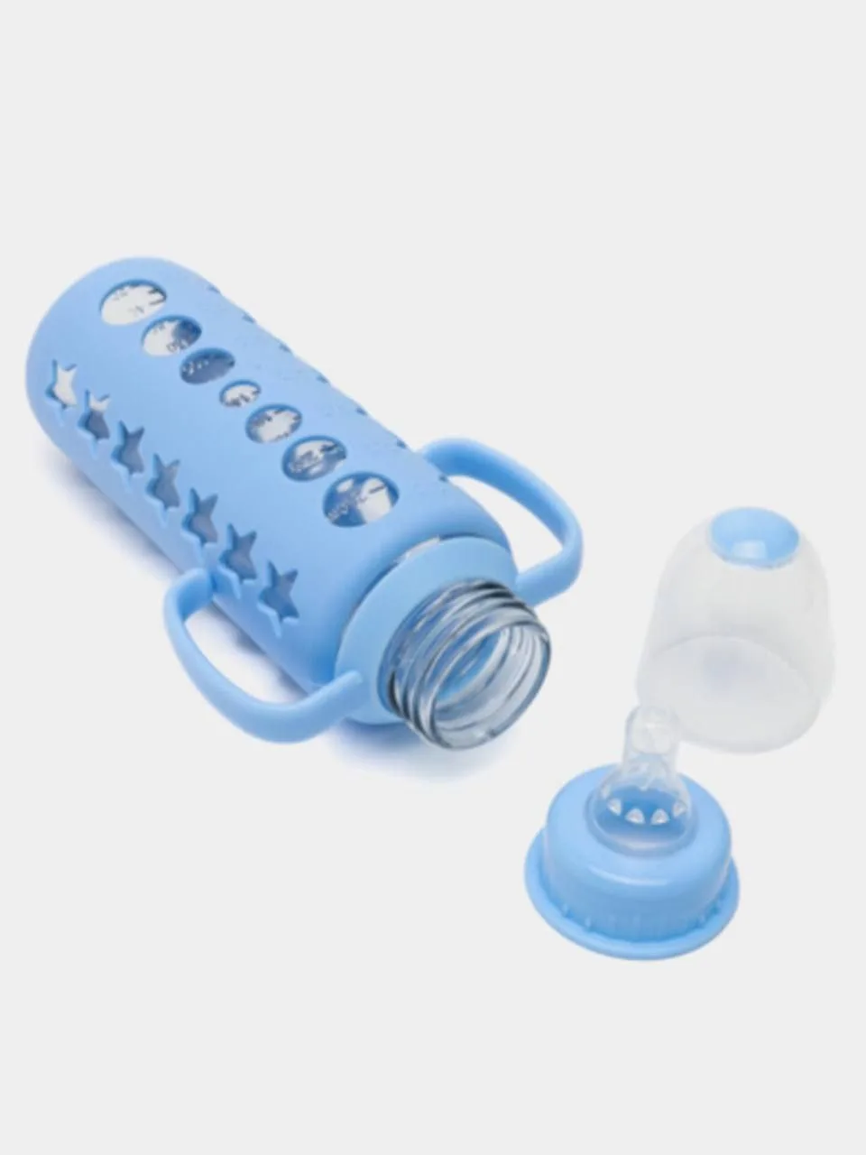 Rabito butilka shisha gʻilofli 240ml. Kod:7.17.035 — 3